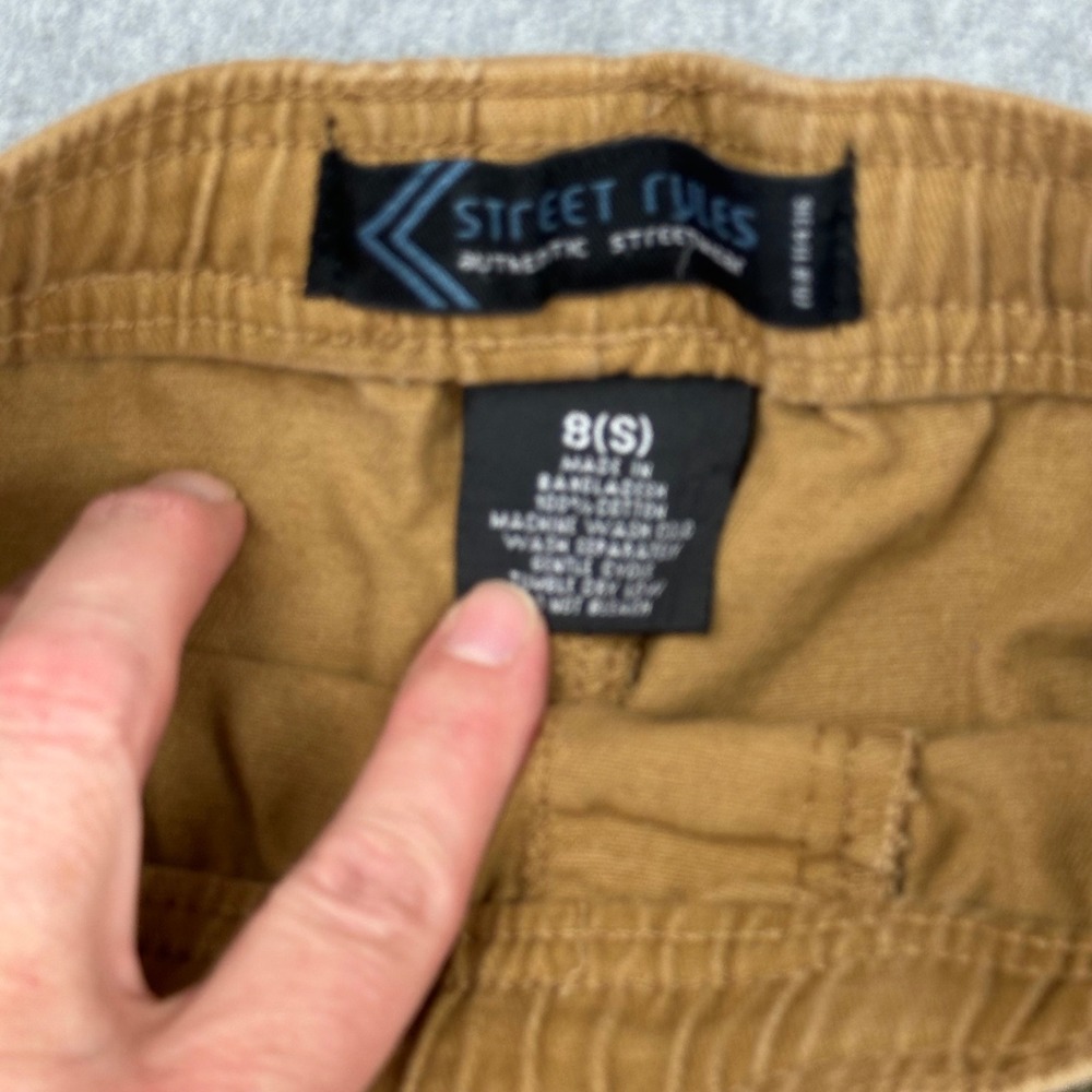 Craft‎ + Flow Street Rules Boys Shorts Bundle Olive Brown Sz 8 10 Elastic Waist - Picture 3 of 11